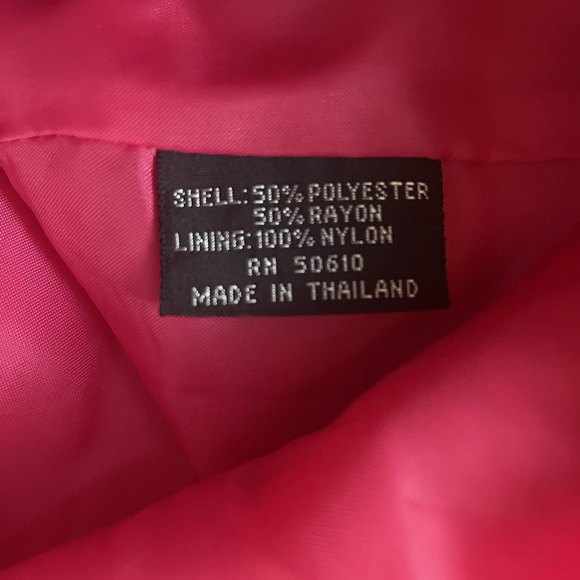 Vintage 90s Sasson Blazer Women 12 Pink Double Breasted Lined Career Jacket - Picture 13 of 14